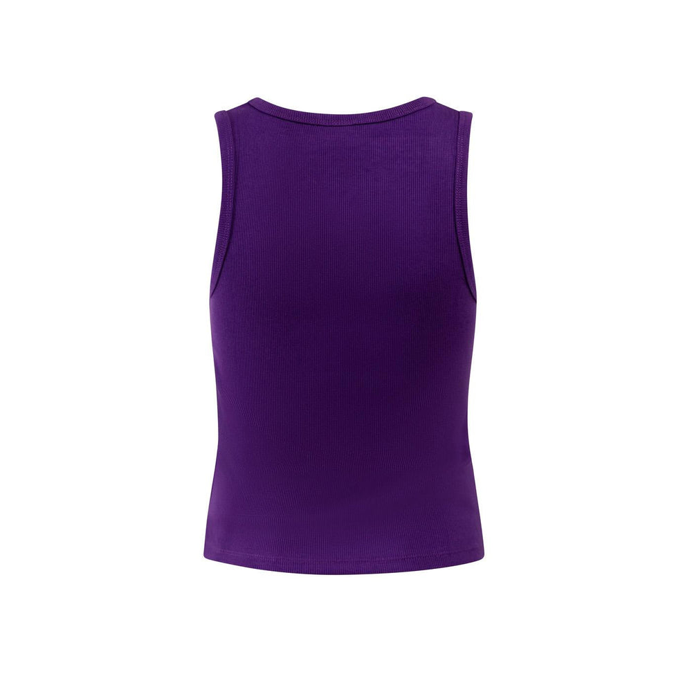 Hype and Vice Women's Embroidered W MVP Tank#color_purple