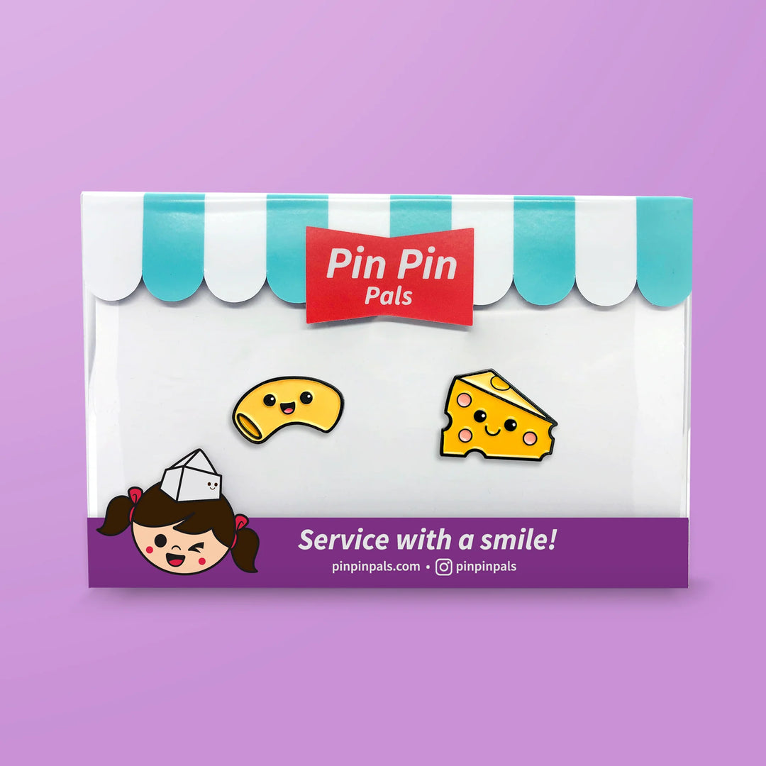 Pals & Co. Mac & Cheese Enamel Pin Set
