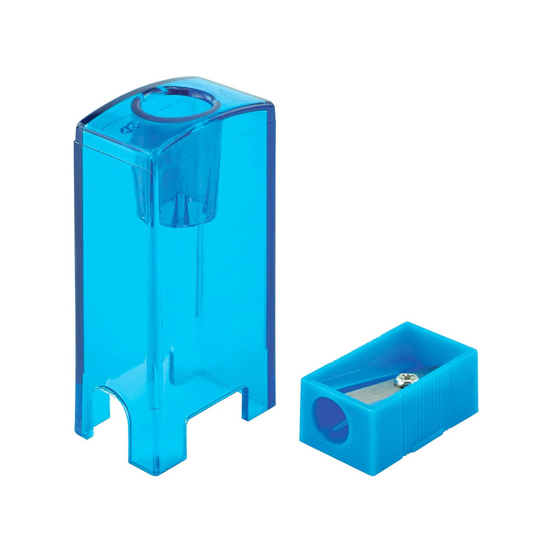 Helix Assorted Colors Canister Pencil and Crayon Sharpener