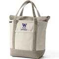 Lands' End Natural Canvas UW Bothell Interdisciplinary Arts & Sciences Zip Top Tote Bag thumbnail