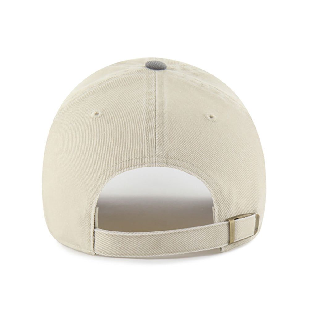 47 Brand Khaki Gray Washington Retro Dawg Logo Line Clean Up Adjustable Hat