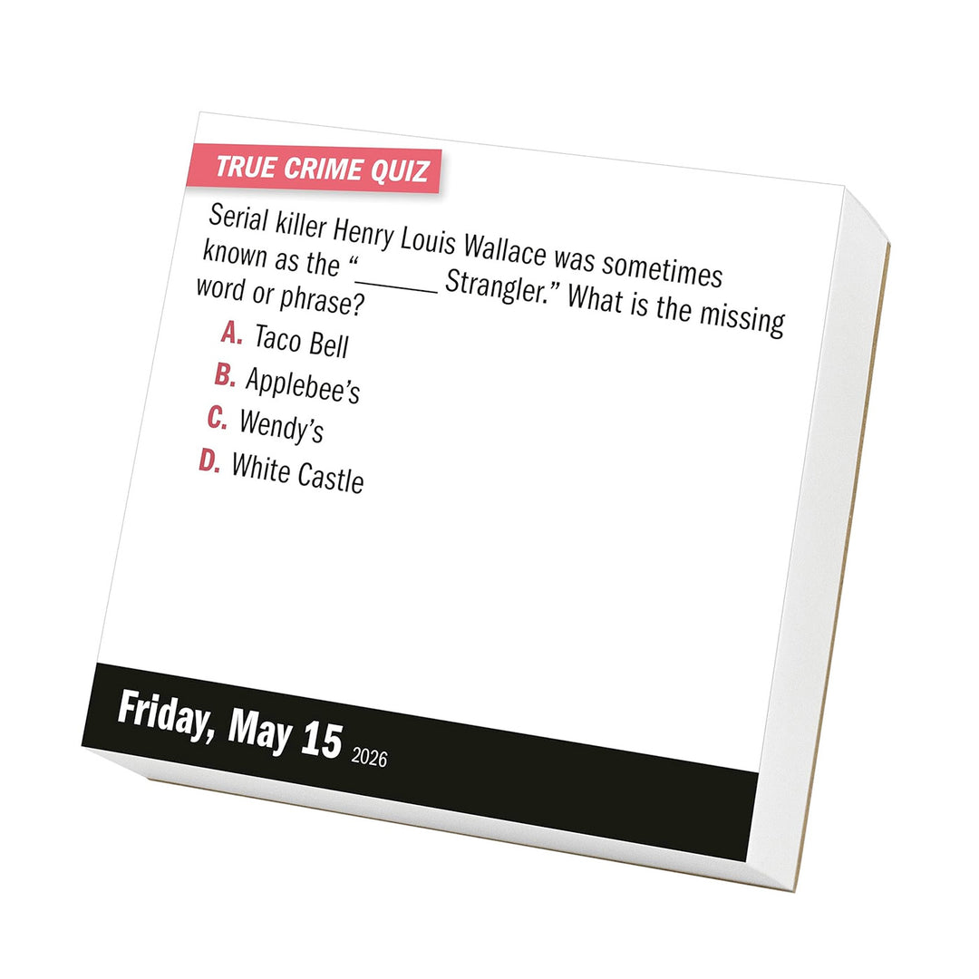 Year of True Crime Page-A-Day Calendar 2026
