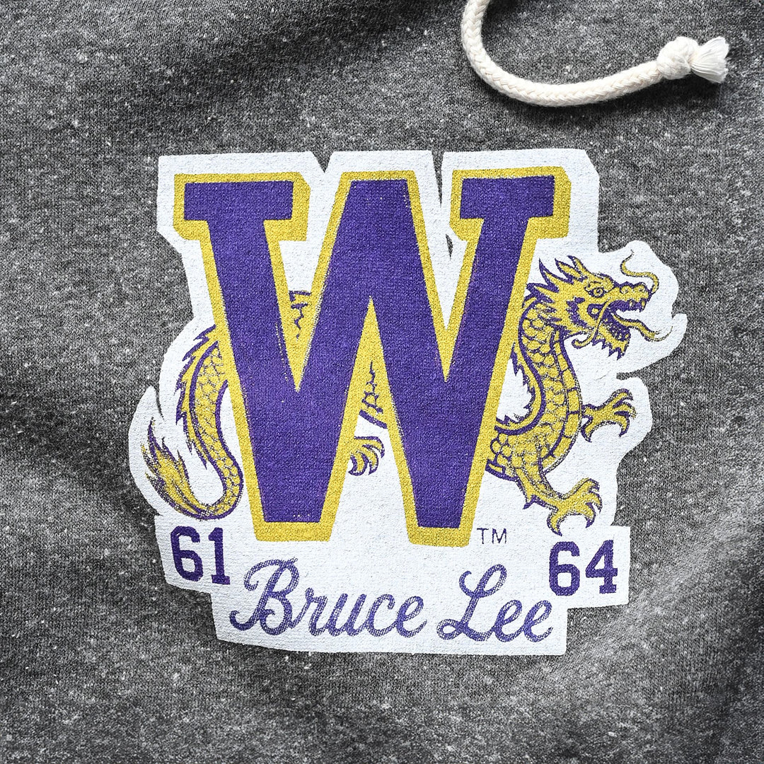 Roots of Fight Unisex Washington Huskies Bruce Lee Campus Legend Triblend Hoodie