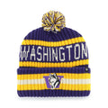 47 Brand Purple Gold Washington Huskies Retro Dog Bering Cuff Knit Beanie thumbnail