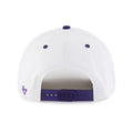 47 Brand White Purple Huskies Vault Dawg Diamond Cut Hitch Snapback Hat thumbnail