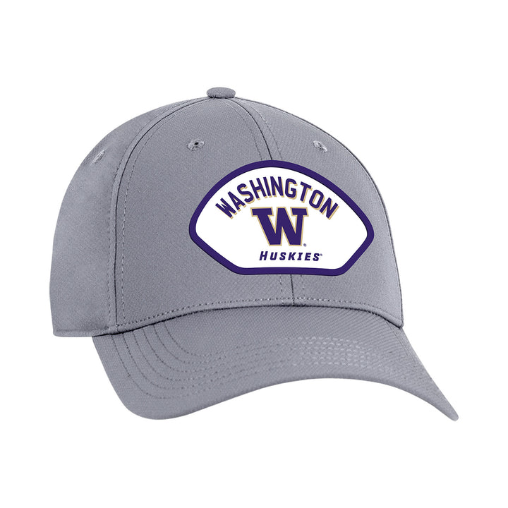 Ahead Light Gray Washington Huskies Patch Stratus Adjustable Hat