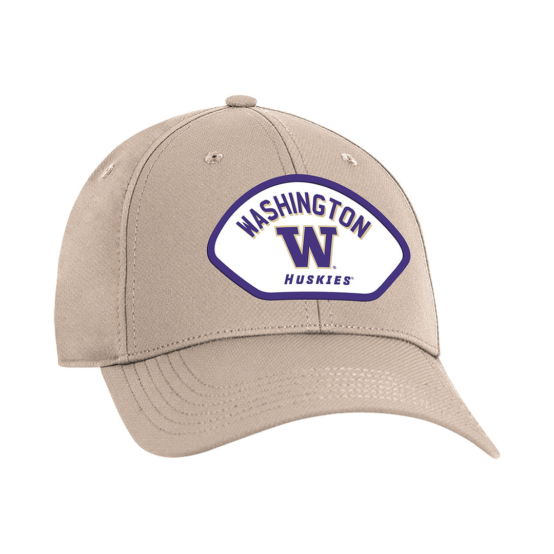Ahead Khaki Washington Huskies Patch Stratus Adjustable Hat