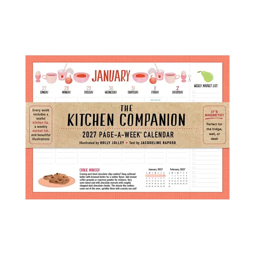 The Kitchen Companion Page-A-Week 2027 Calendar