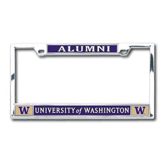 Strand Chrome Alumni U of W Premium Boxter License Plate Frame