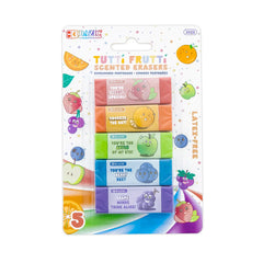 Bazic Tutti Frutti Scented Erasers 5 pack
