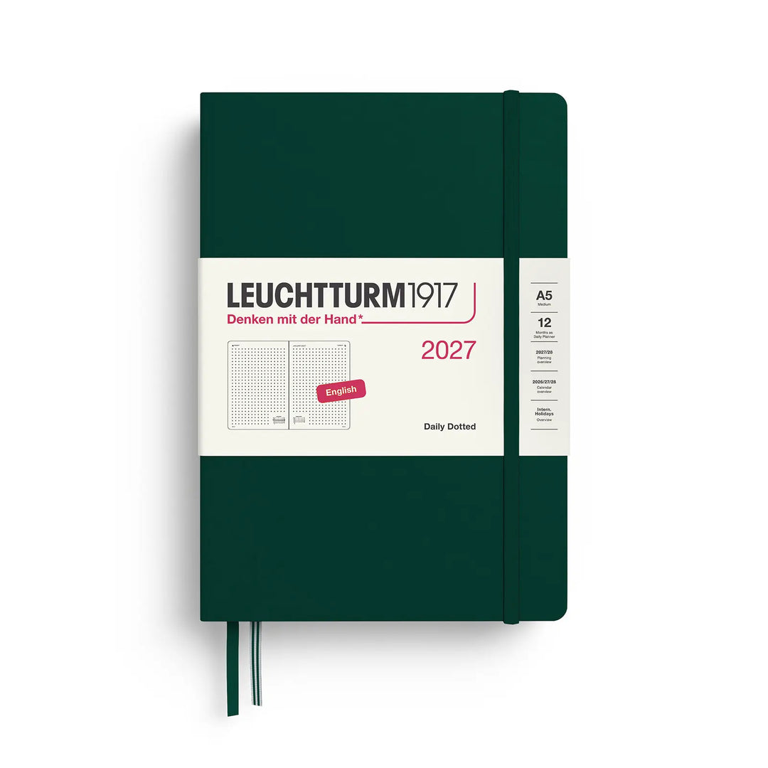 Leuchtturm 2027 Dotted A5 Daily Hardcover Planner