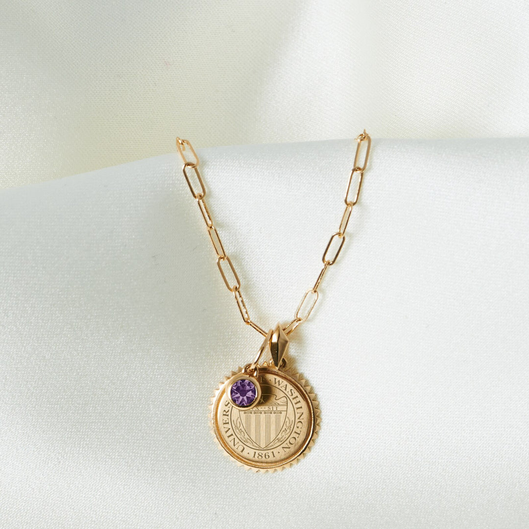 DROP SHIP Kyle Cavan Washington Sunburst Gold Necklace & Gemstone Bundle