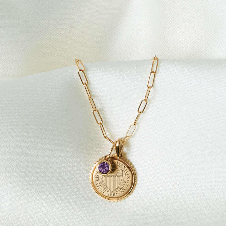DROP SHIP Kyle Cavan Washington Sunburst Gold Necklace & Gemstone Bundle