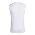 adidas Men's W Logo Sleeveless Pregame Tee Back thumbnail