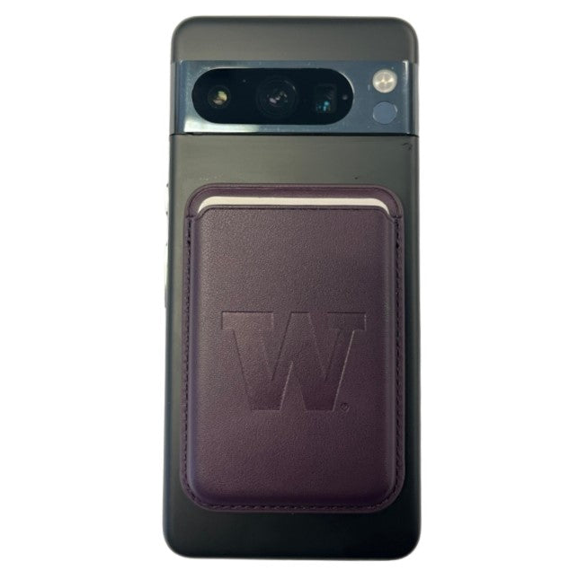 Neil Purple W Leather Mag Safe Phone Wallet