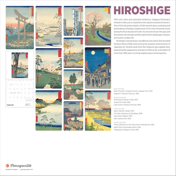 Hiroshige 2026 Wall Calendar