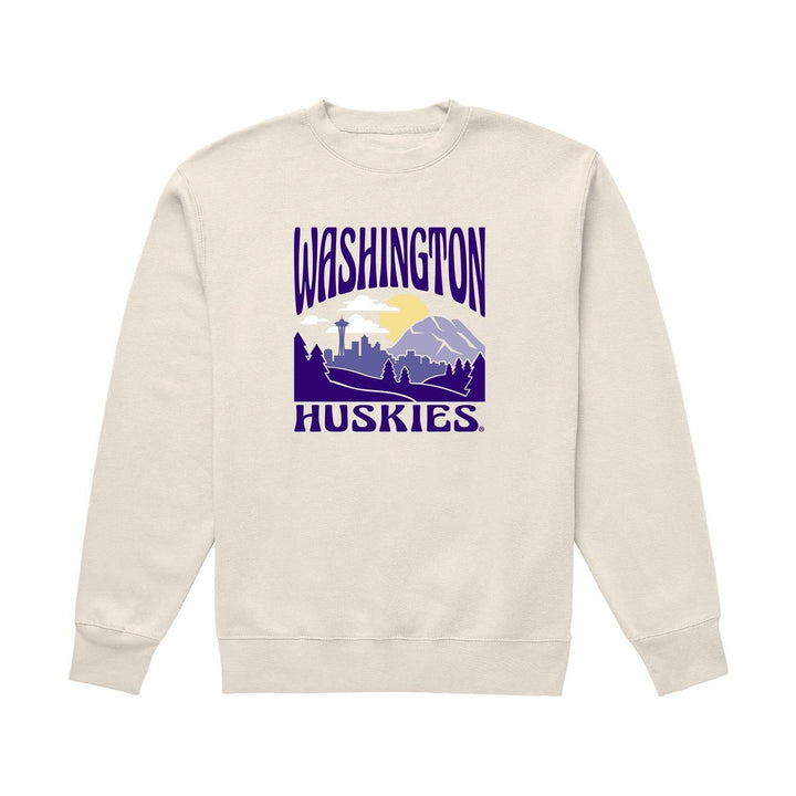 USCAPE Unisex Washington Huskies Summit Midweight Crewneck