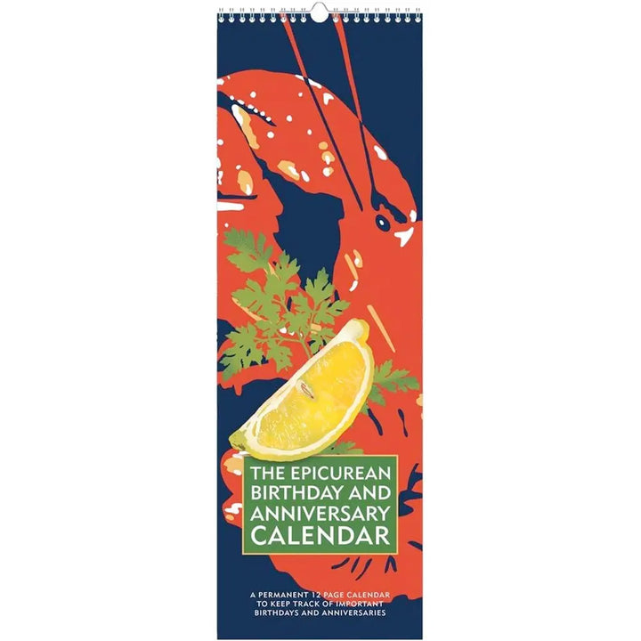 Linnea Design 2026 15" x 5" Perpetual Epicurean Birthday & Anniversary Calendar