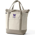 Lands' End Natural Canvas UW Bothell School of Business Zip Top Tote Bag thumbnail
