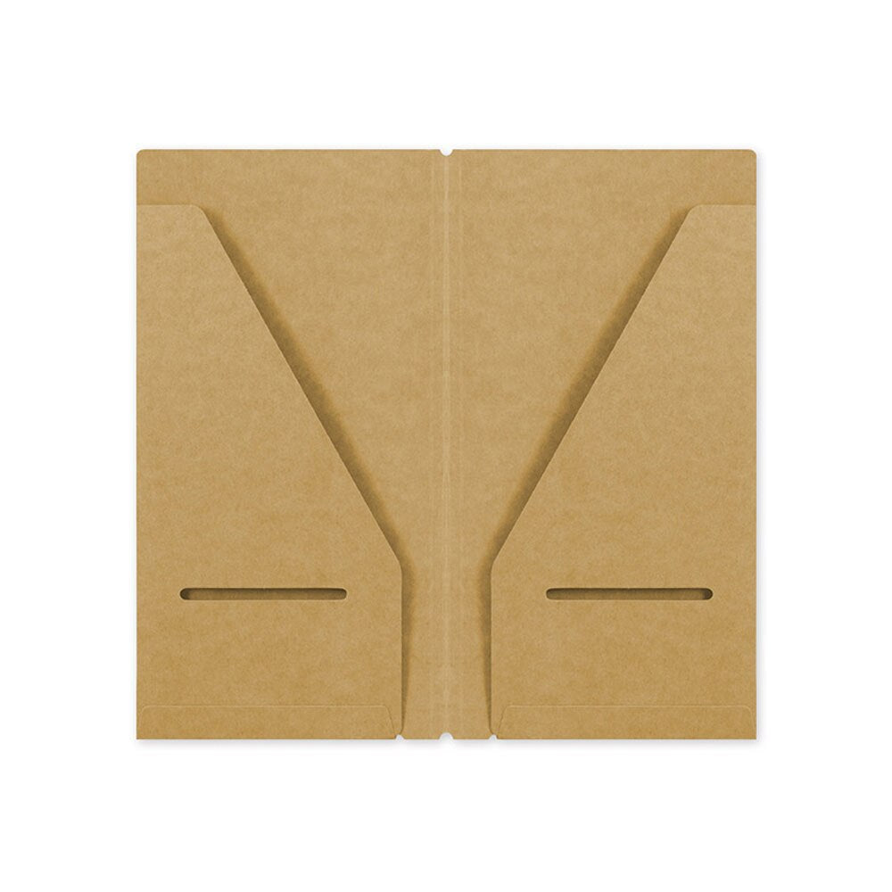 Traveler's Company Regular 020 Kraft Paper Two Pocket Folder Refill