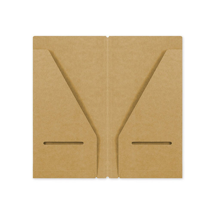 Traveler's Company Regular 020 Kraft Paper Two Pocket Folder Refill