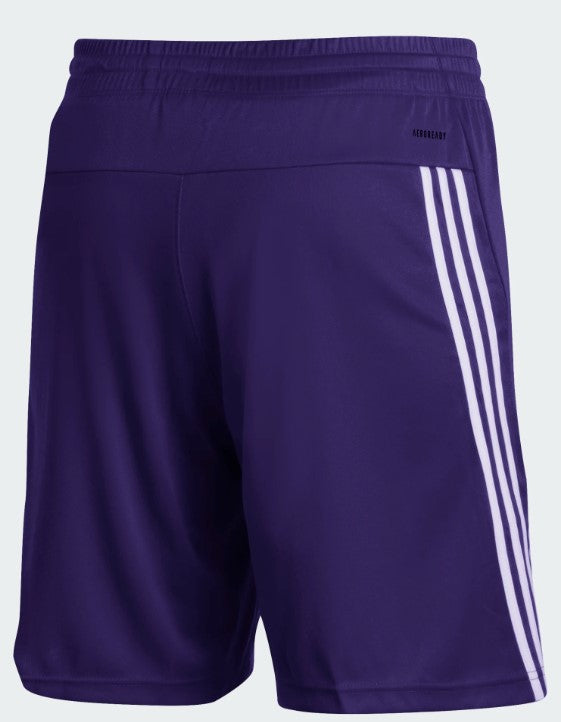 adidas Kids' Purple W 3-Stripe Knit Shorts
