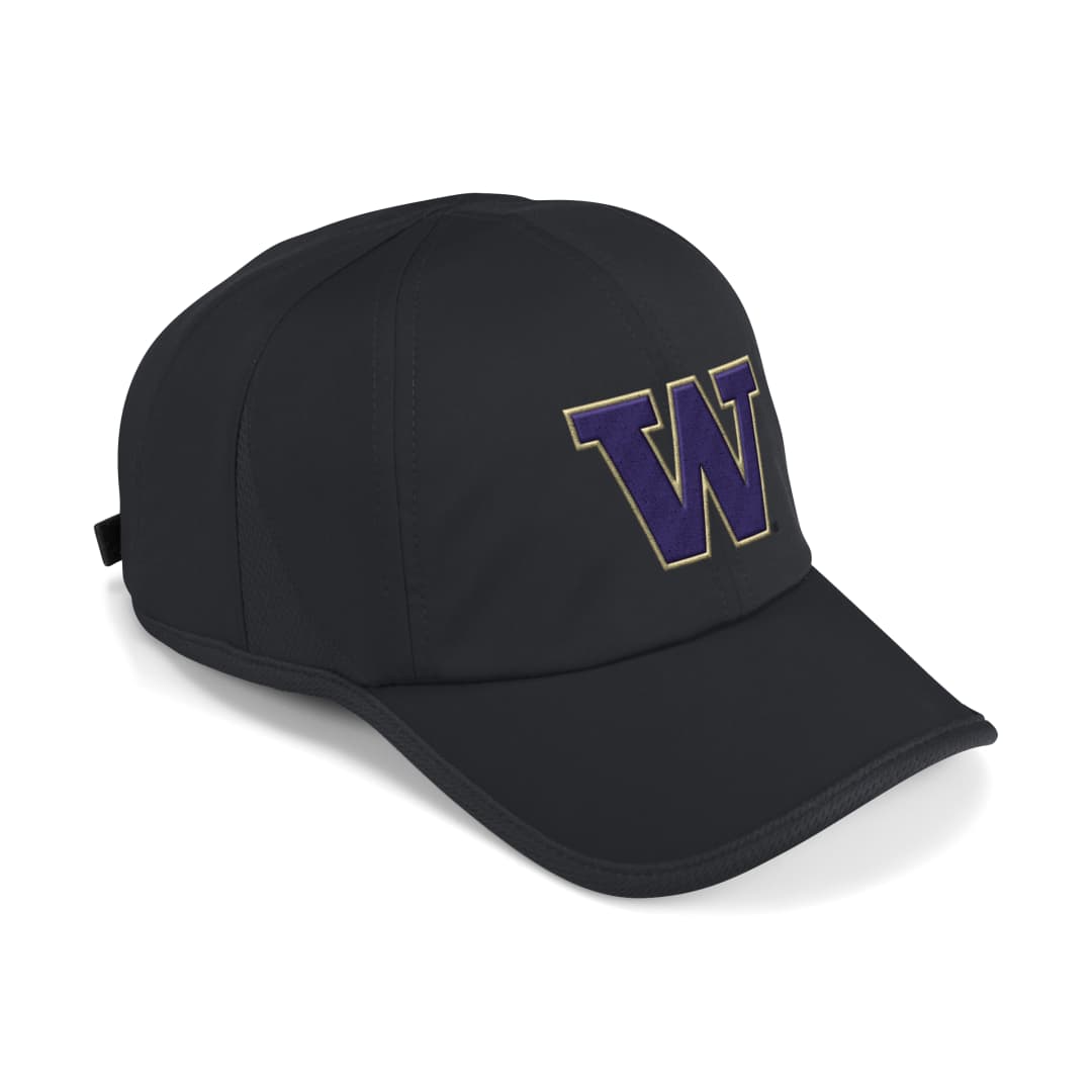 adidas Unisex Black W Logo Superlite Performance Hat