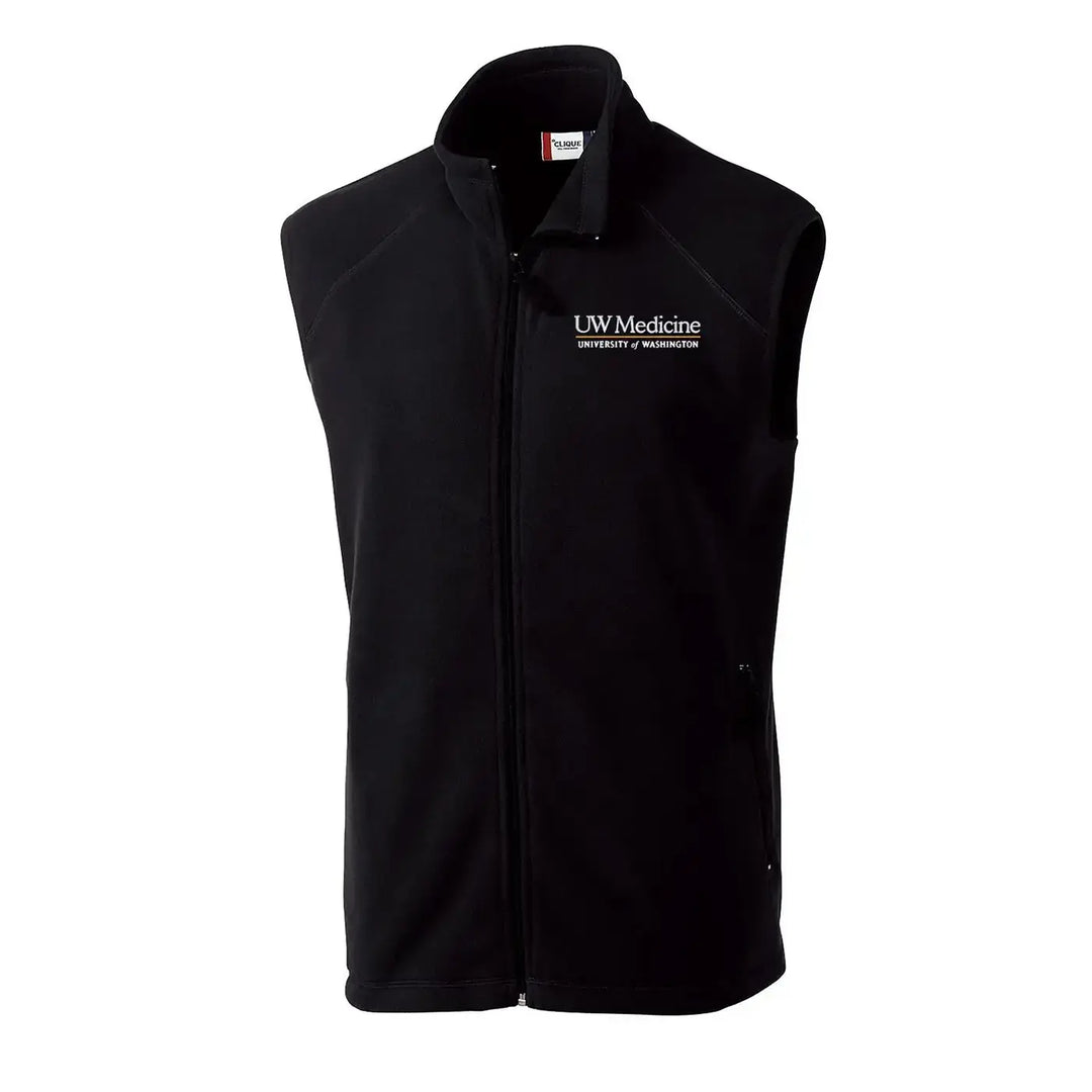 Clique Black Men's UW Medicine Summit Full Zip Vest