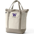 Lands' End Natural Canvas UW Bothell Zip Top Tote Bag thumbnail