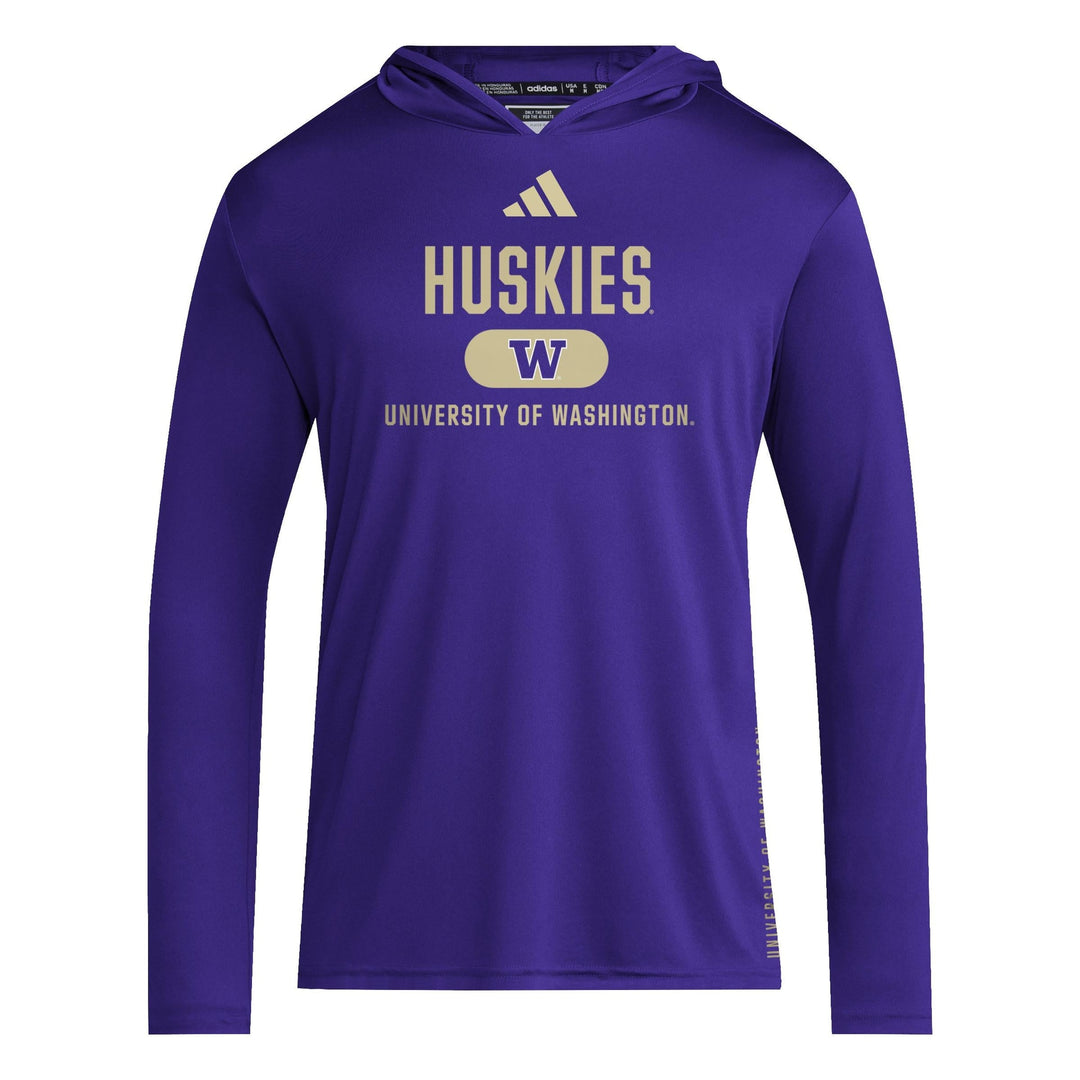 adidas Men's Huskies W D4T Hooded Long Sleeve Tee