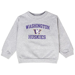 Third Street Toddler Gray WA Retro Dog Crewneck Sweatshirt