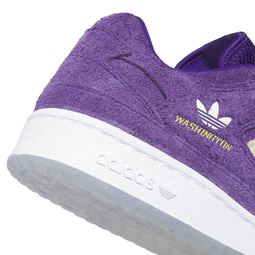 adidas Men's Purple Gold Forum Low Shoe