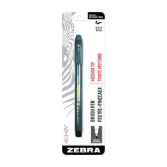 Photo of Zebra Zensations Black Medium Point Brush Pen.
