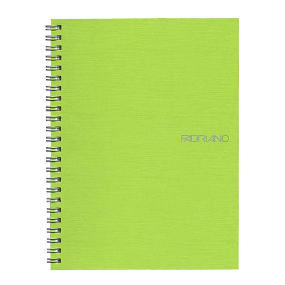 Fabriano EcoQua Wire Bound Blank 6"x8" Notebook 70ct
