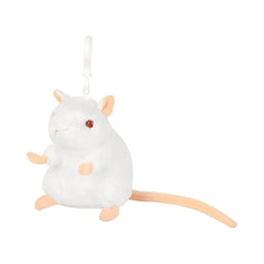 GIANTmicrobes White Lab Mouse Keychain Plush