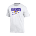 Champion Men's Washington Vault Dog Huskies Tee White thumbnail