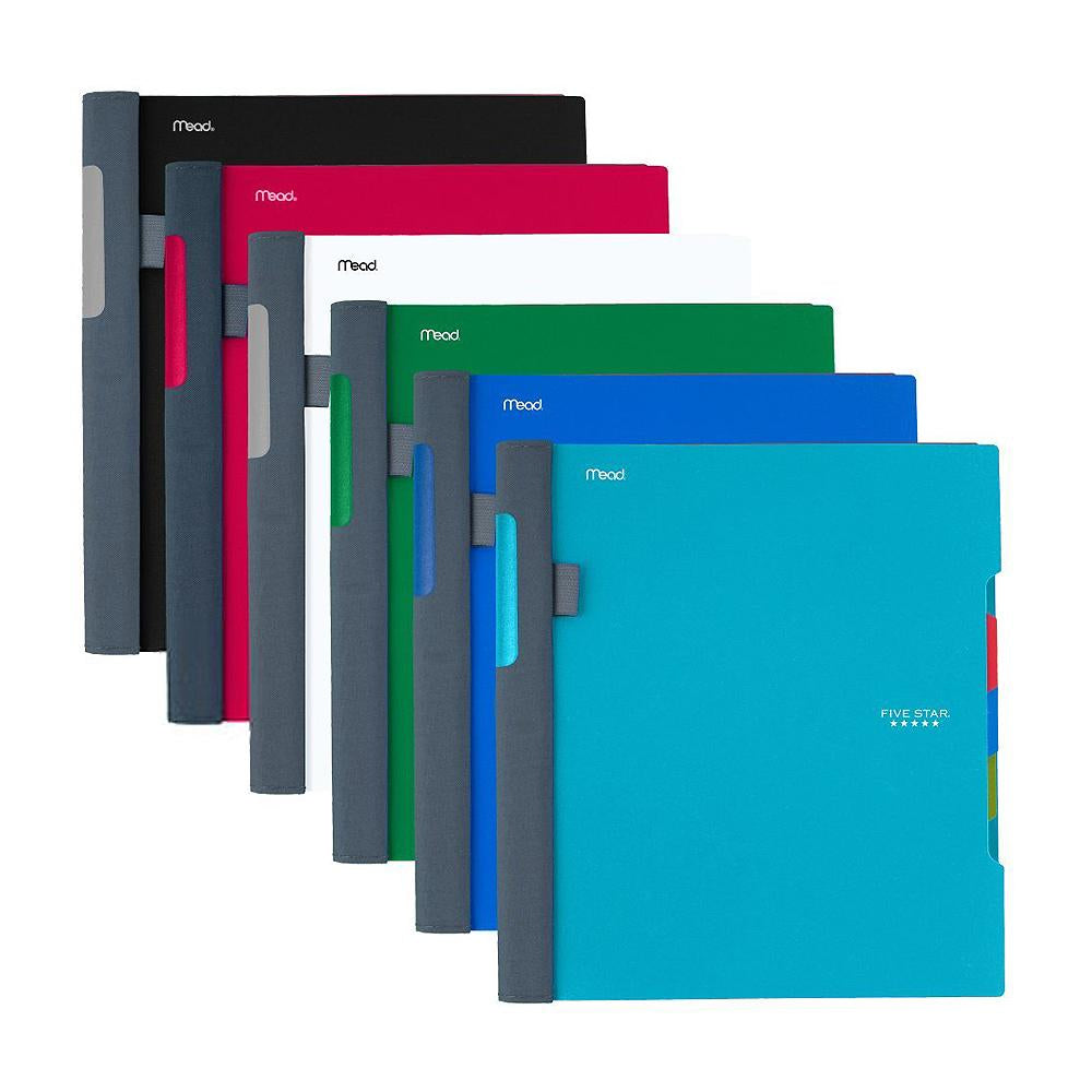 Five Star Advance Assorted 3 Subject College Spiral Notebook
