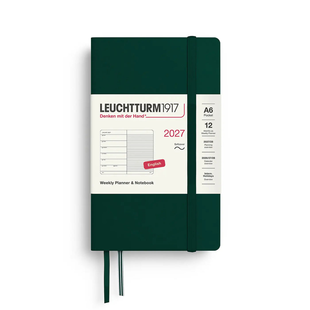 Leuchtturm 2027 A6 Pocket Weekly Softcover Planner Notebook