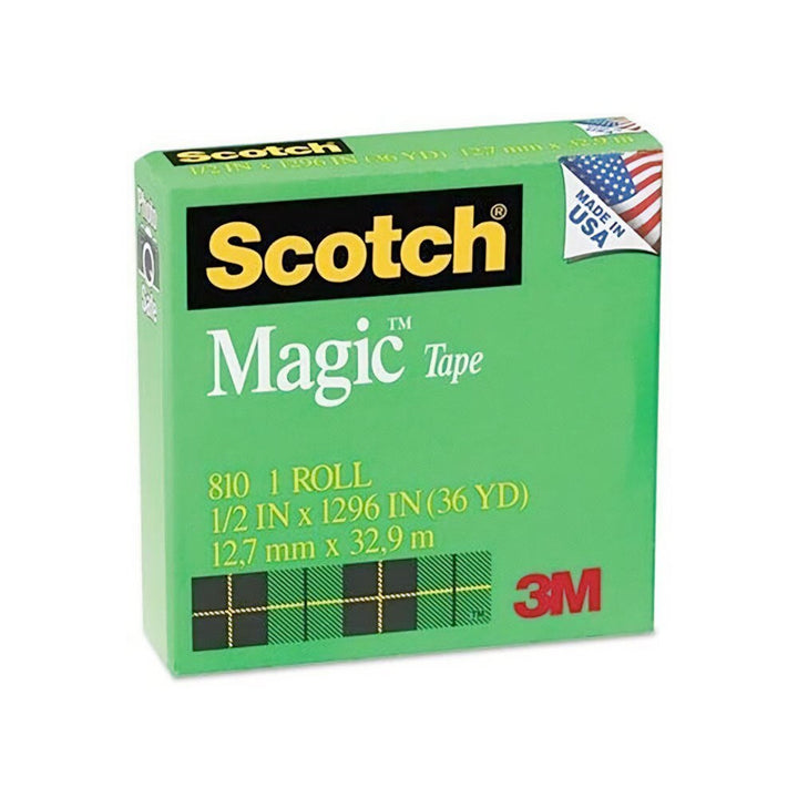 Scotch Magic 1/2"x36yd Invisible Tape