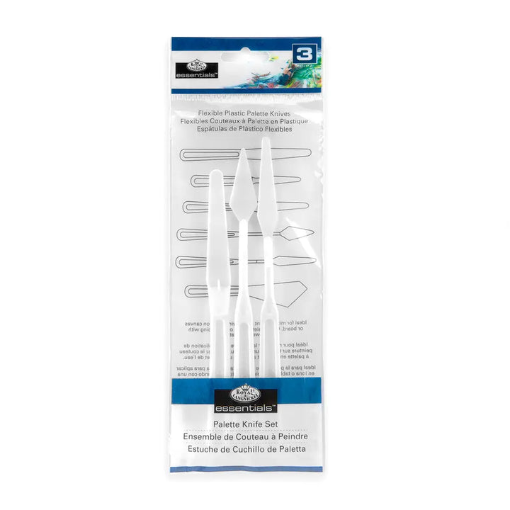 Royal Brush Flexible Bent Palette Knife Set 3ct