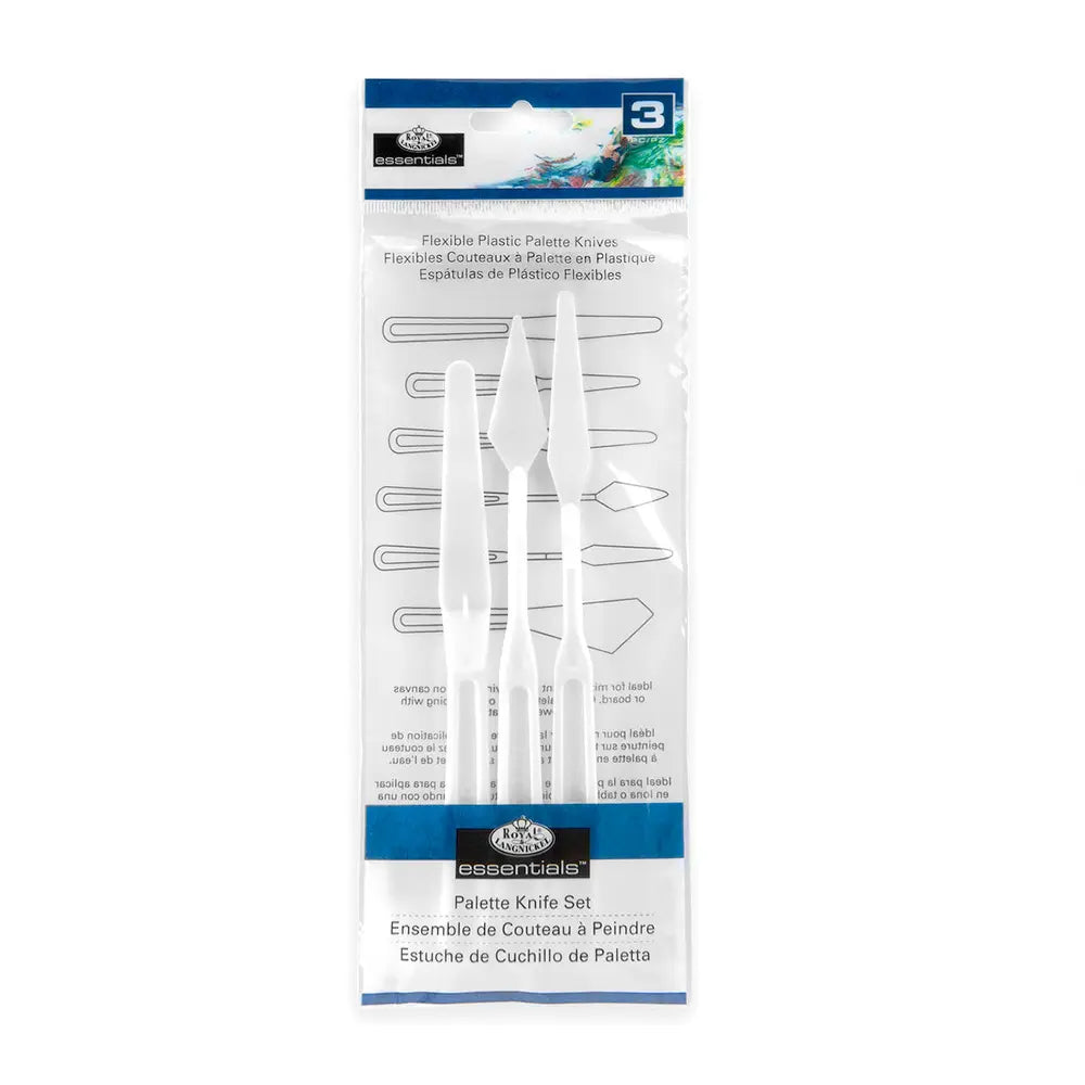 Royal Brush Flexible Bent Palette Knife Set 3ct
