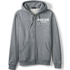 Lands' End Unisex UW Foster Alumni Full Zip Hoodie Sweatshirt Hover