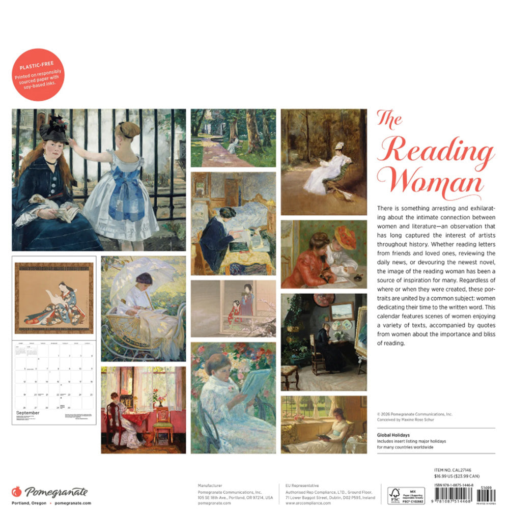 The Reading Woman 2027 Wall Calendar