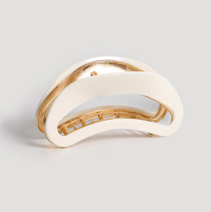 Banded Crescent Claw Clip