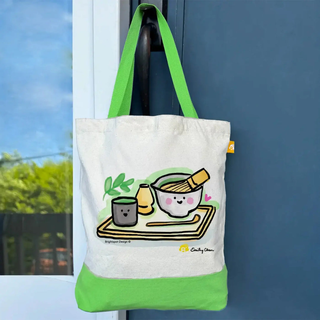 Brightspot Design Matcha Tote Bag