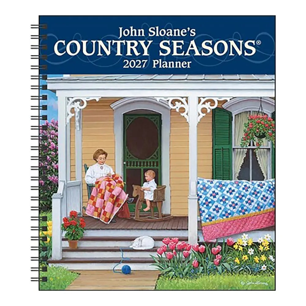John Sloane's Country Seasons 12-Month 2027 Monthly/Weekly Planner Calendar