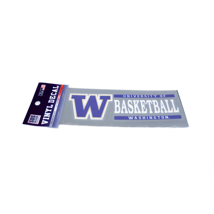 SDS W U of W Basketball Vinyl Decal 6" x 2"