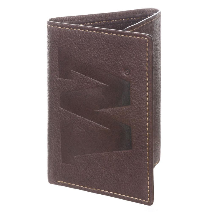 Jardine Brown W Contrast Stitch Tri-fold Wallet