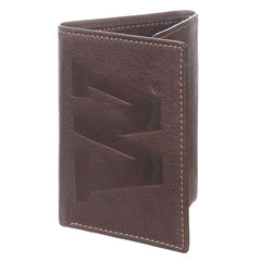 Jardine Brown W Contrast Stitch Tri-fold Wallet