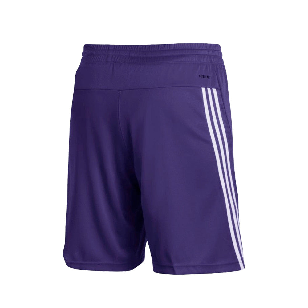 adidas Kids' Purple W 3-Stripe Knit Shorts
